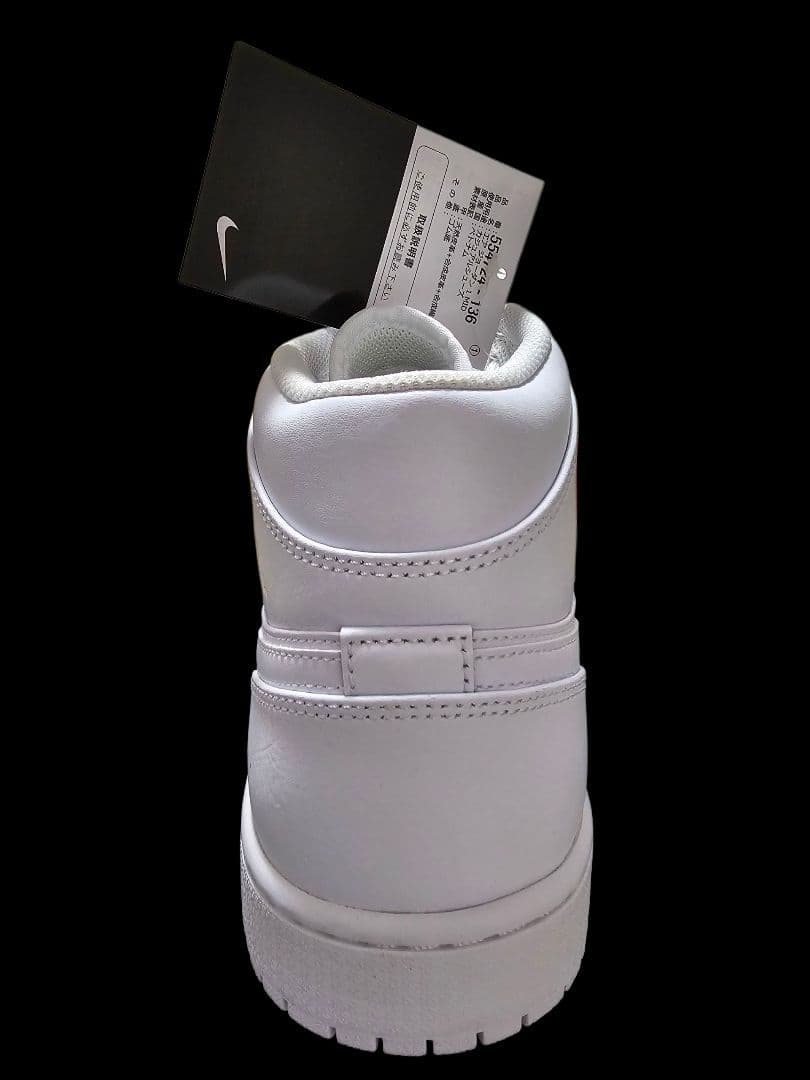 Air Jordan 1 Mid Triple White 29cm　新品