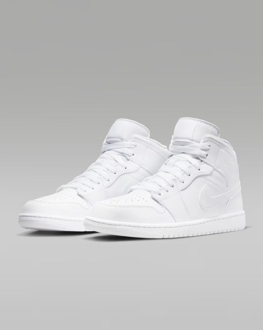 Air Jordan 1 Mid Triple White 29cm　新品