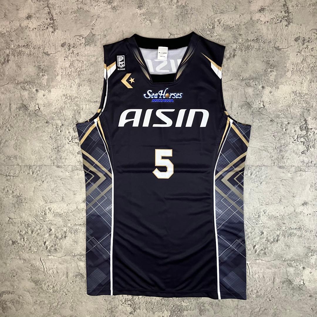 【未使用】シーホース三河 コリンズワース #5 ユニフォーム ホーム 黒 4XO