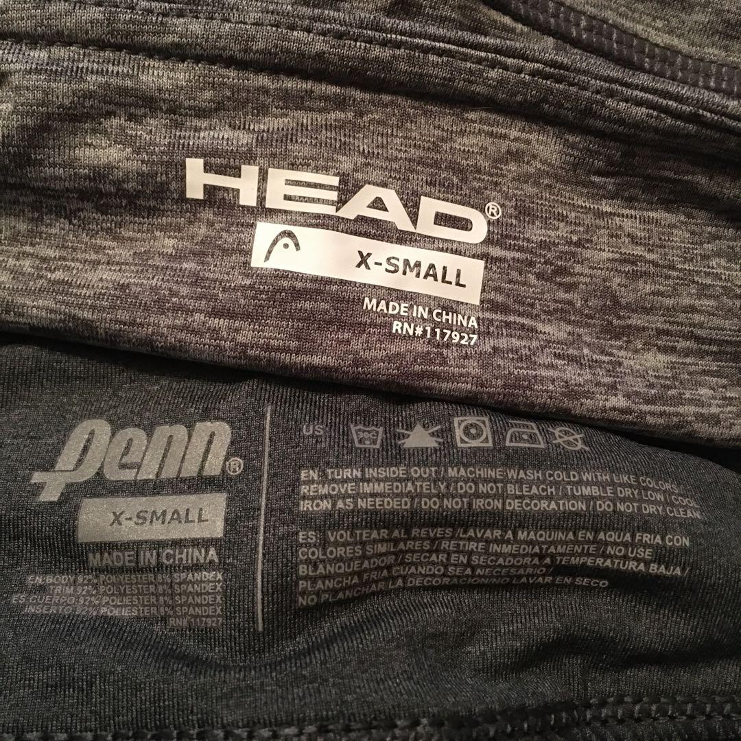 新品未使用 Penn HEAD ペン　ベッド　スコート　2枚セット　黒　グレー