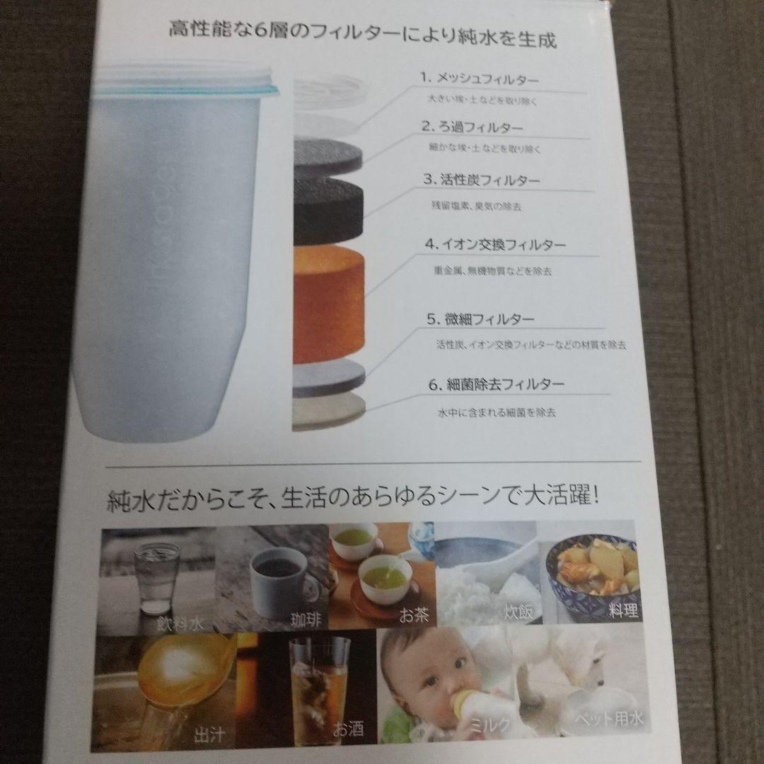 新品ZEROピッチャー　浄水ポット 純水生成 PFAS除去 TDS測定付