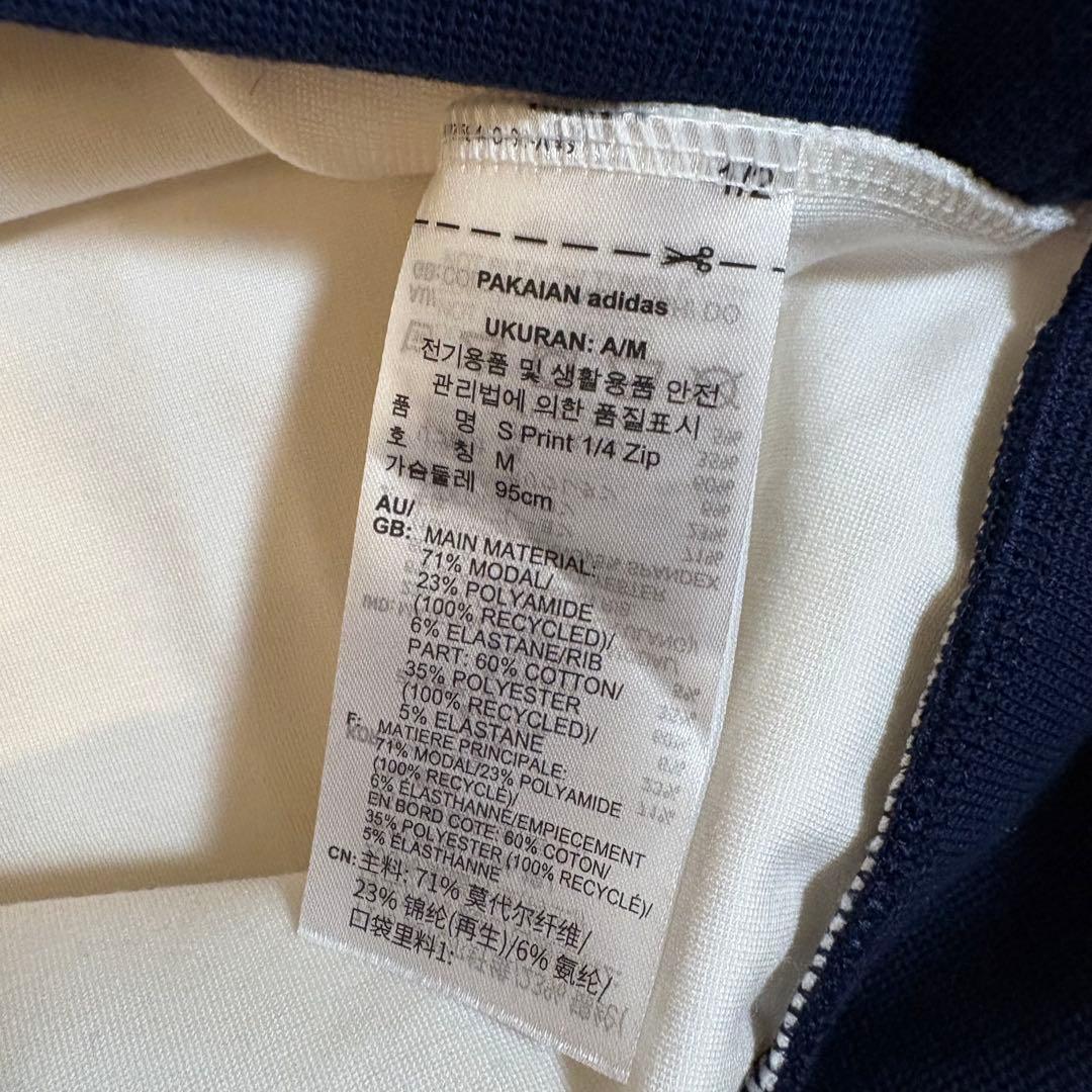 【破格】新品　adidas アーガイル　HZ スウェット　ハーフジップ　L