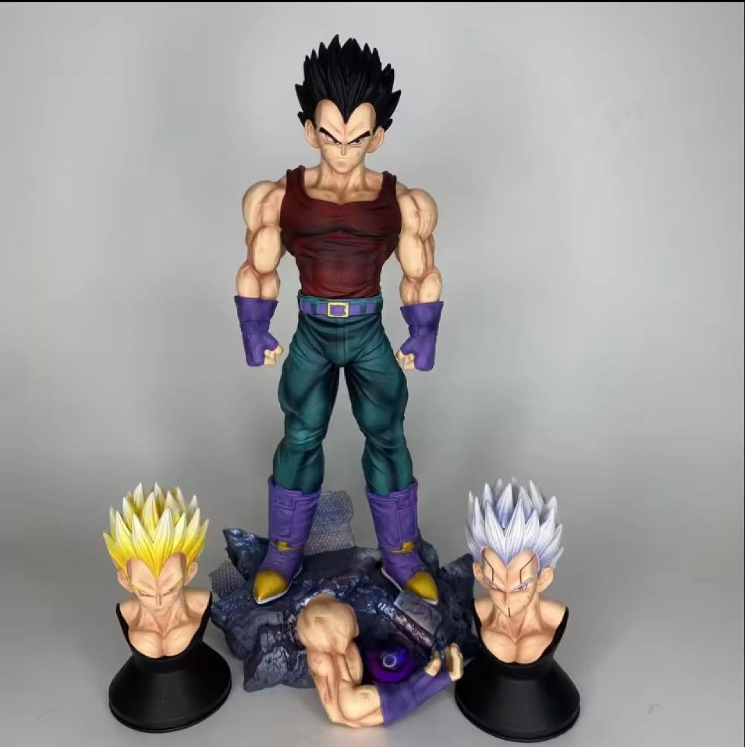 ドラゴンボール ベジータ交換用頭部3種付き　海外品