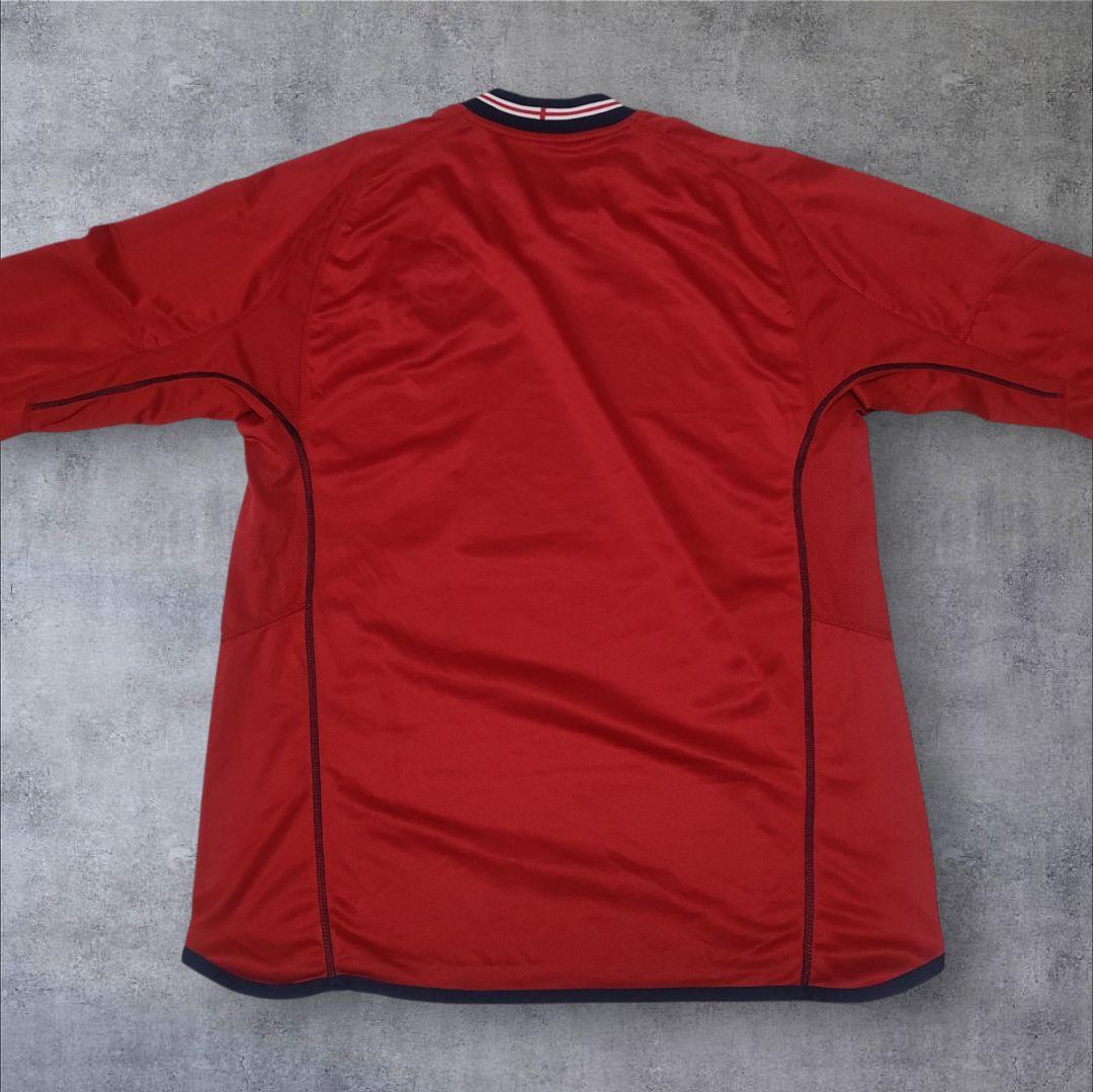 希少 長袖 リバーシブル UMBRO アンブロ イングランド代表 赤 紺 L
