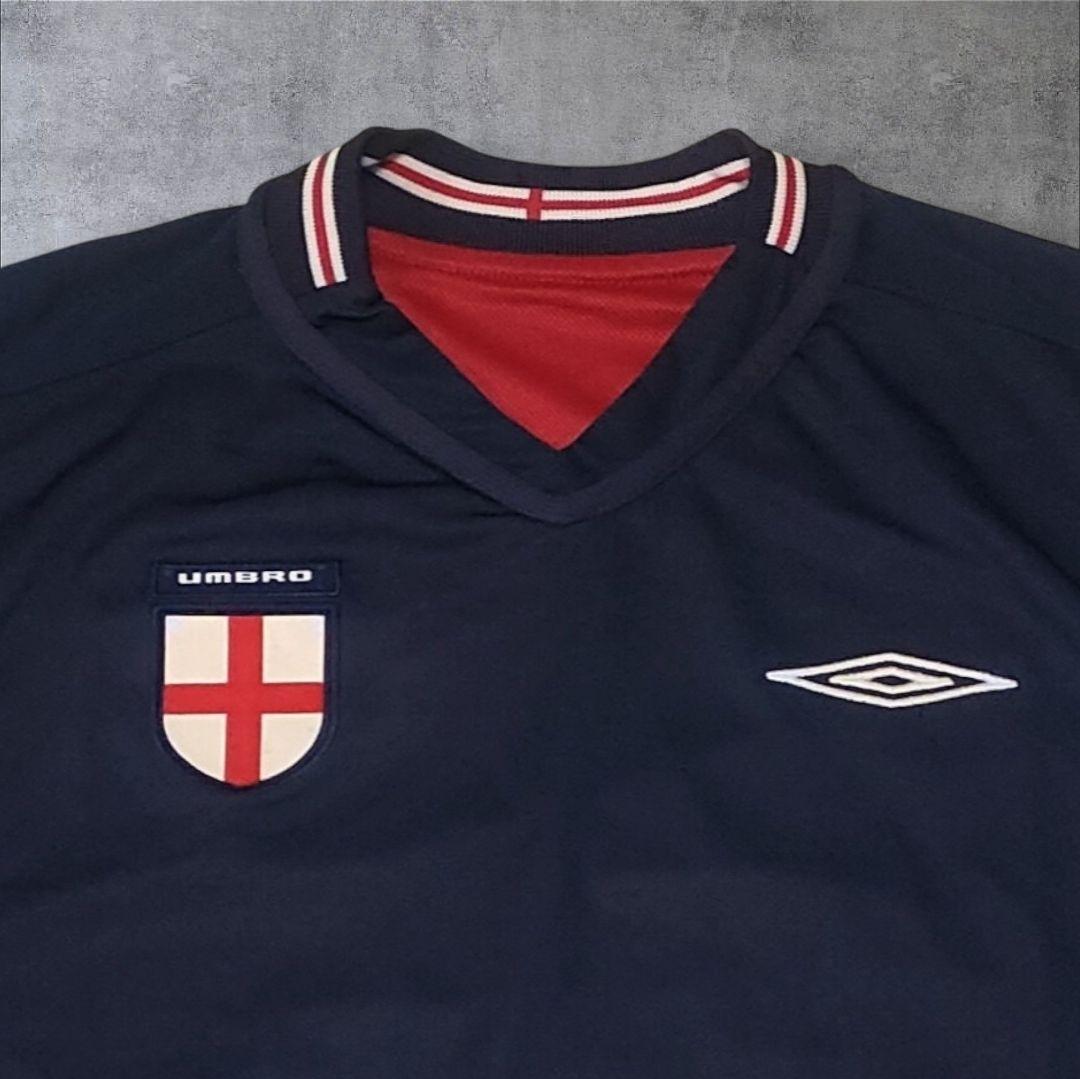希少 長袖 リバーシブル UMBRO アンブロ イングランド代表 赤 紺 L