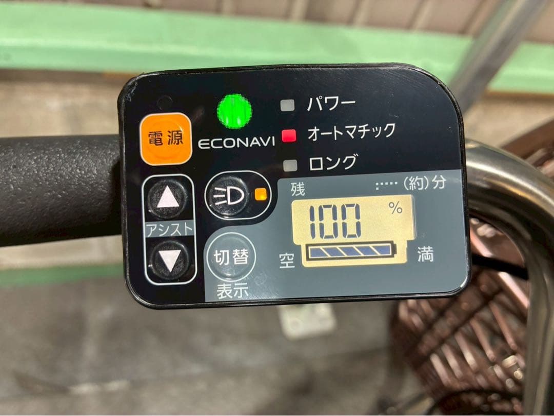 №8757電動自転車パナソニック ビビDX 26インチ ブラウン