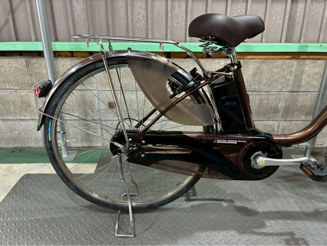 №8757電動自転車パナソニック ビビDX 26インチ ブラウン