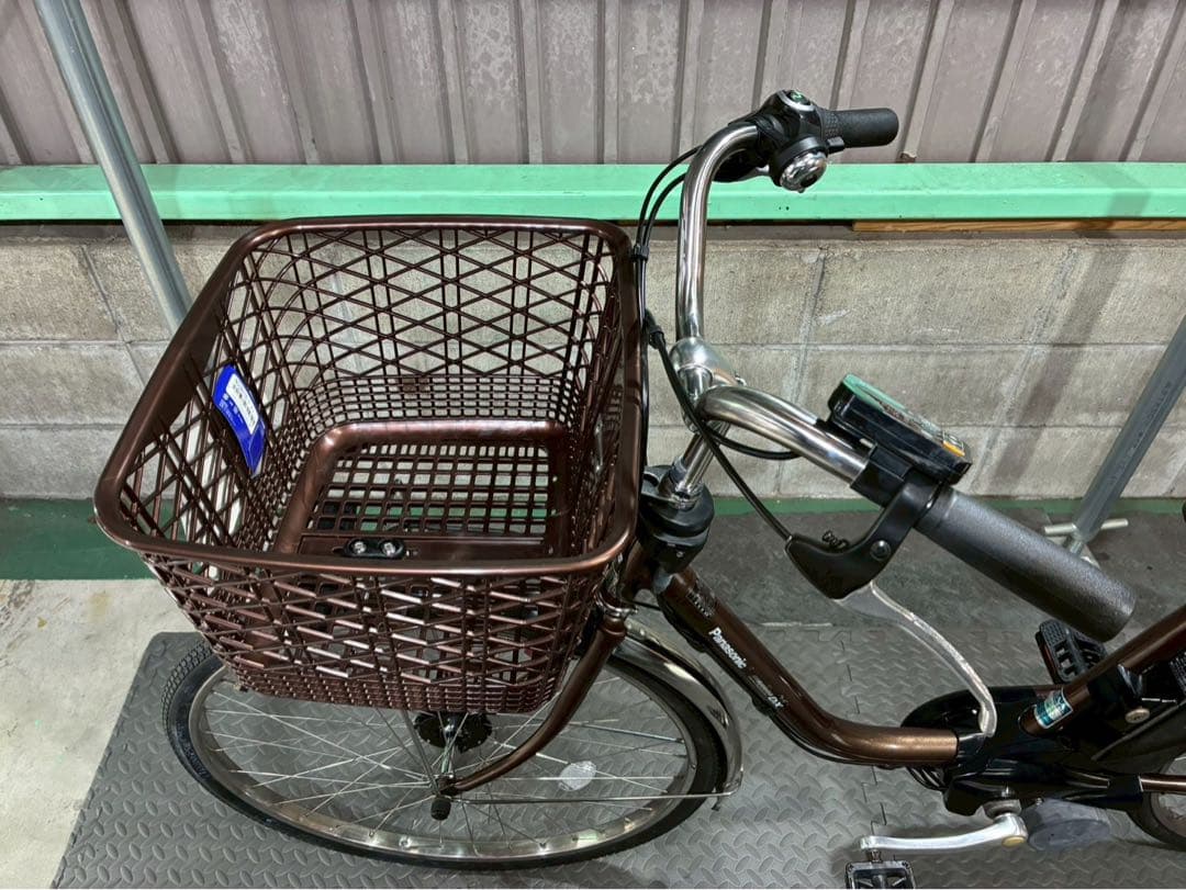№8757電動自転車パナソニック ビビDX 26インチ ブラウン