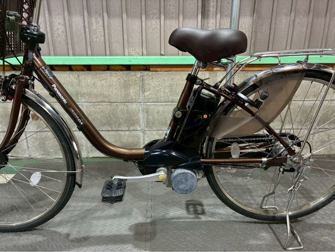 №8757電動自転車パナソニック ビビDX 26インチ ブラウン