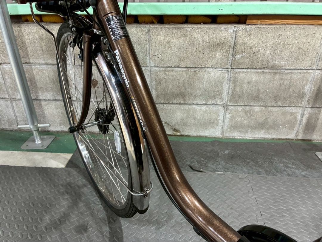 №8757電動自転車パナソニック ビビDX 26インチ ブラウン