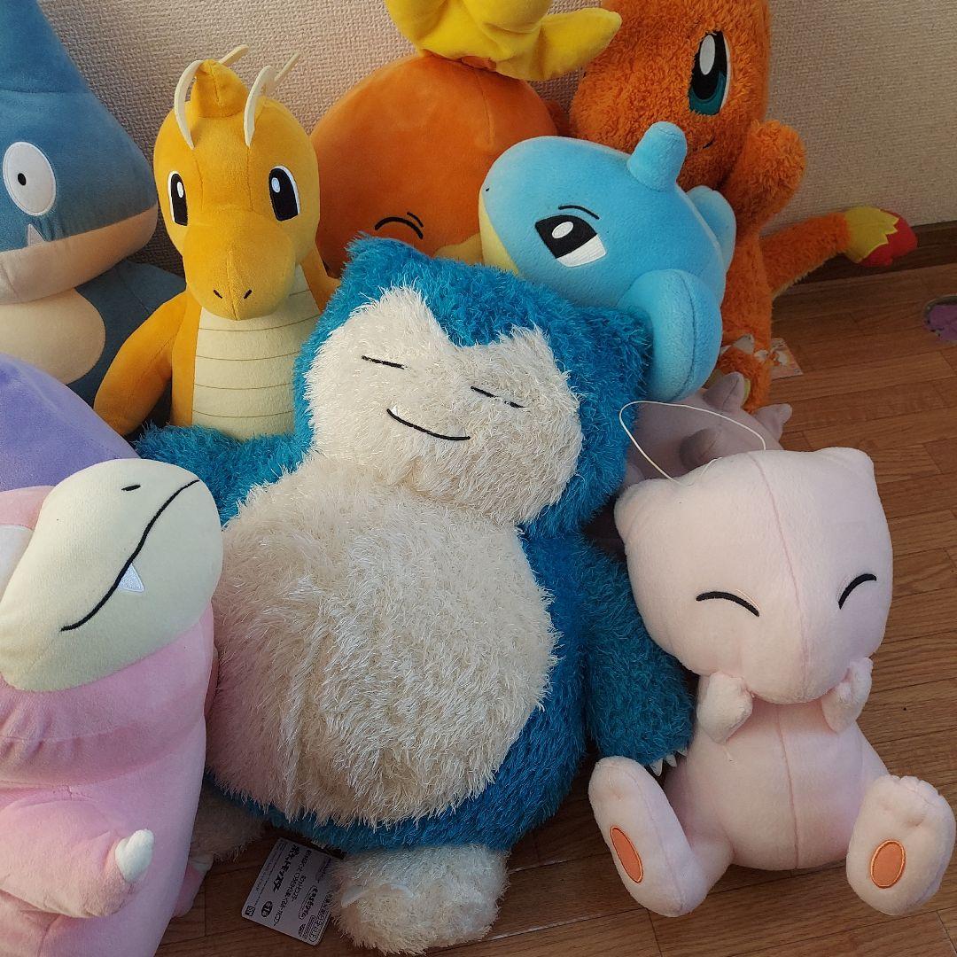 ポケモンぬいぐるみ まとめ カビゴン ミュウ カイリューなど 11個