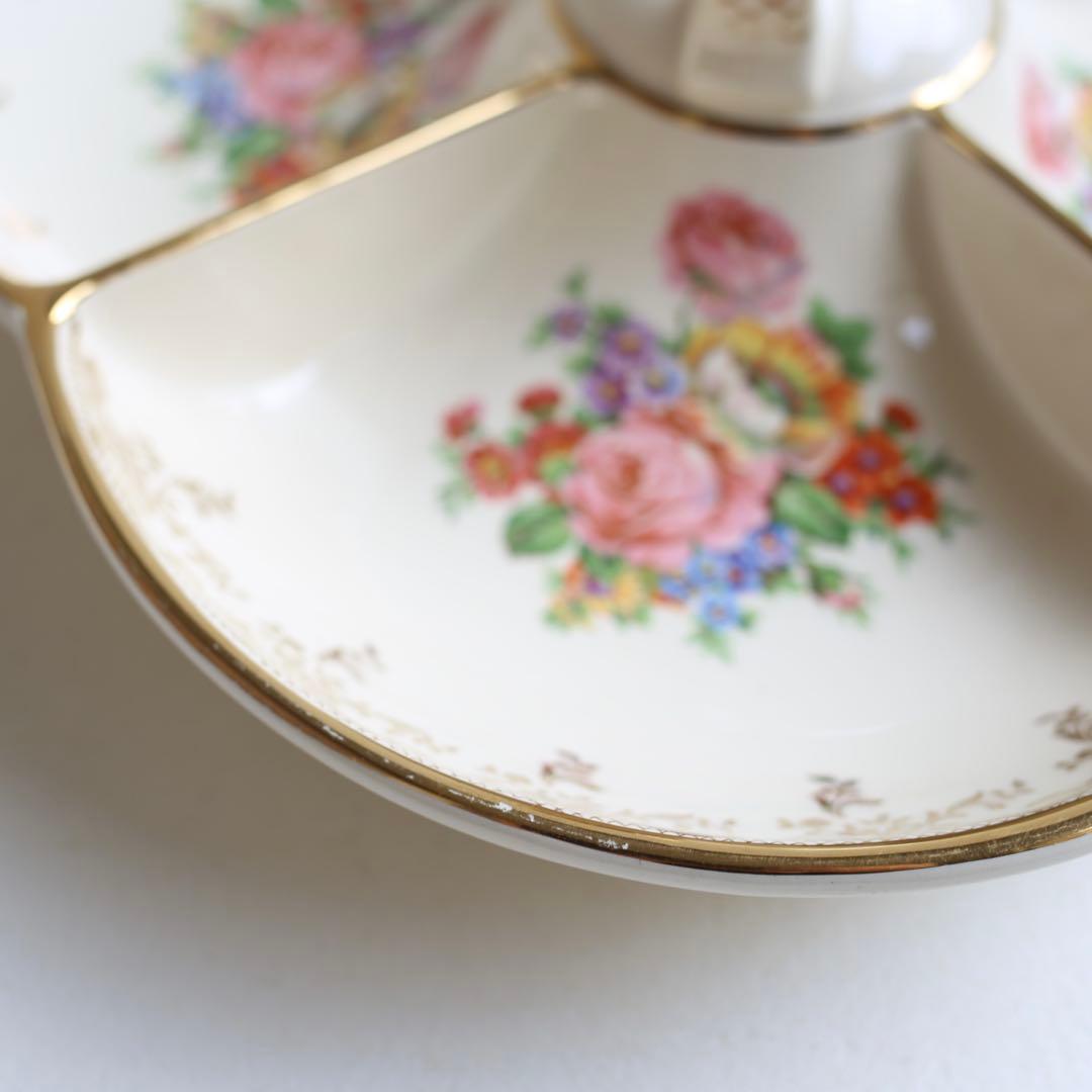 希少　フランス アンティーク Villeroy&Boch 持ち手付き 仕切り皿
