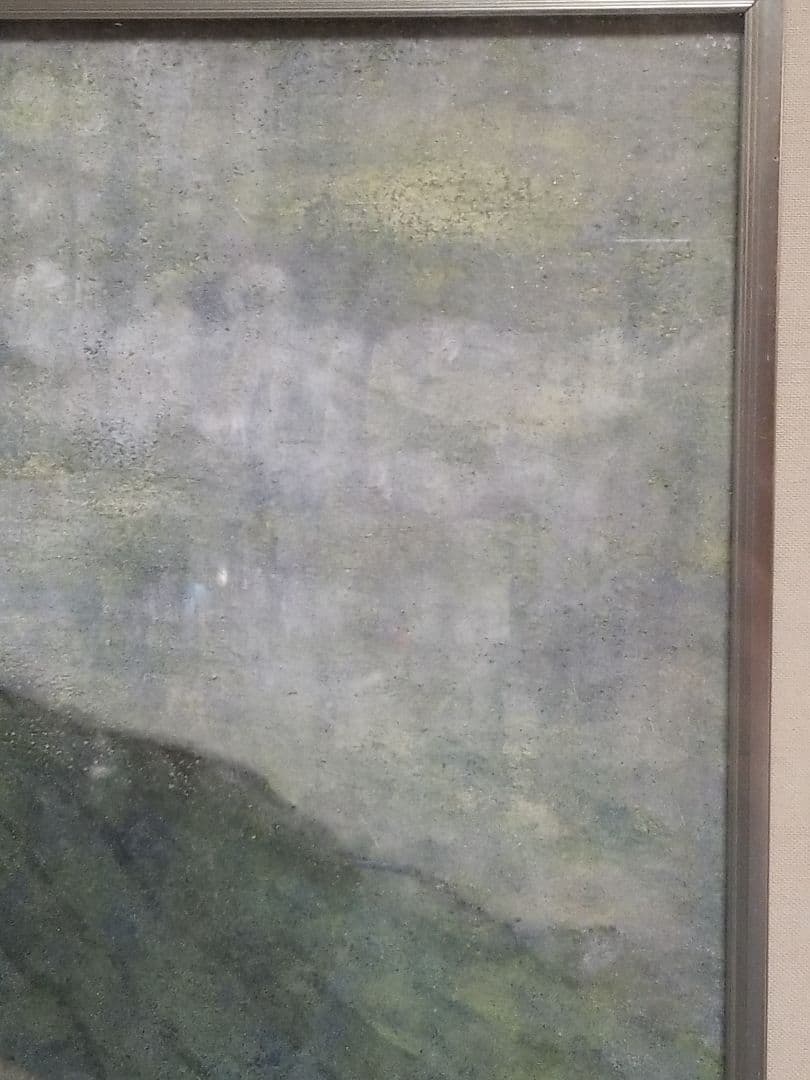 農村初夏 日本画 山口裕文 美術品