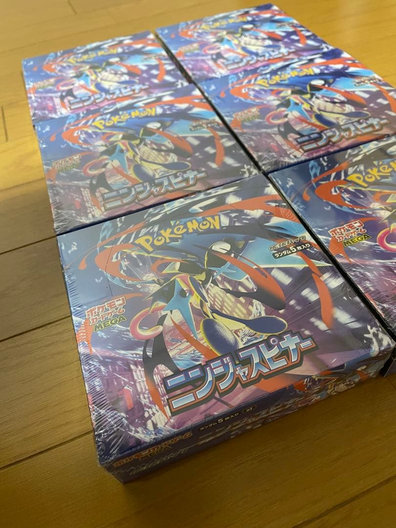 【新品♪シュリンク付♪】ポケモンカードMEGA　ニンジャスピナー　6BOX