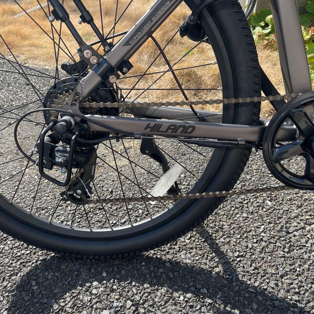 HILAND 電動クロスバイク 27.5インチ 変速　電動自転車　アシスト