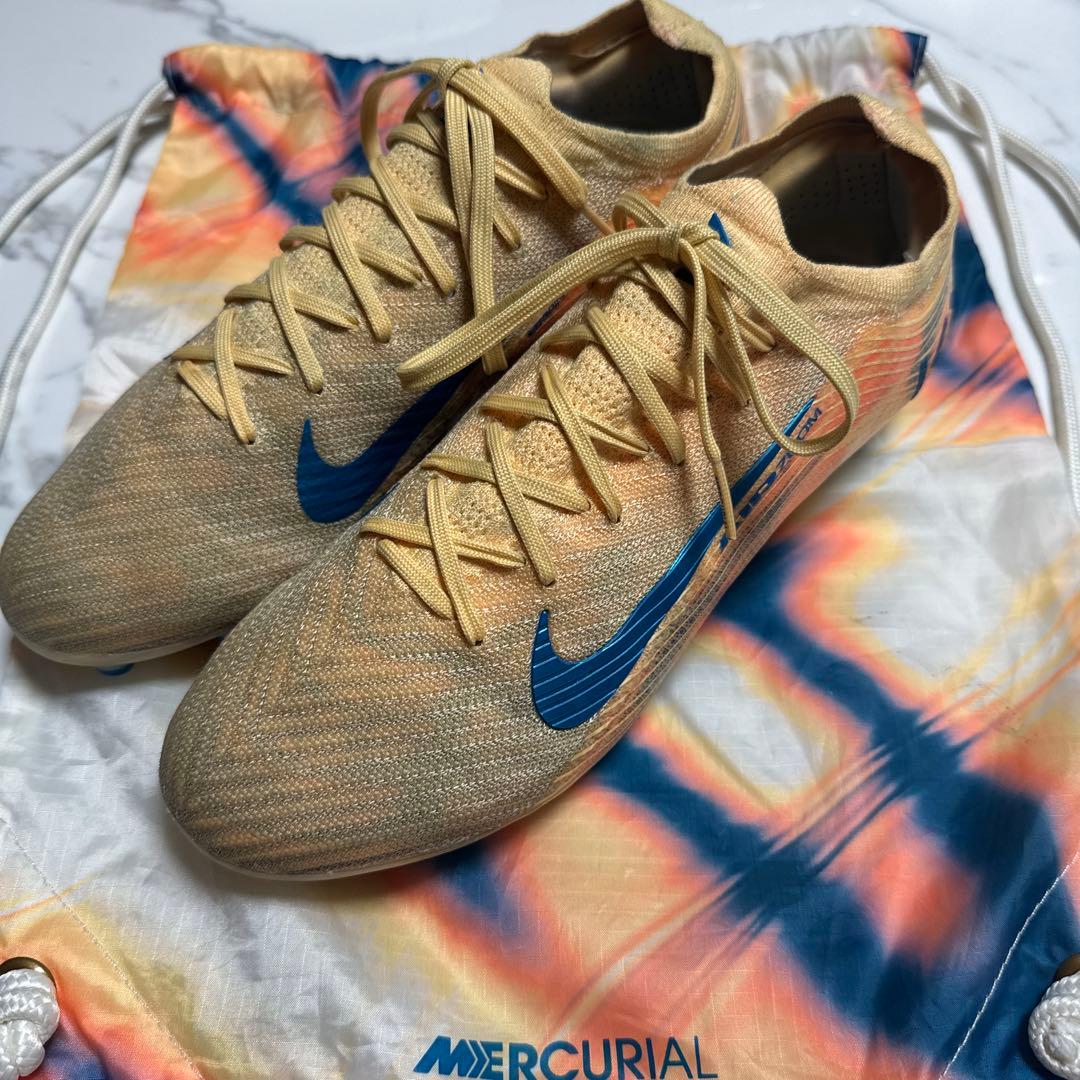 Nike Mercurial サッカーシューズ ベージュ/青