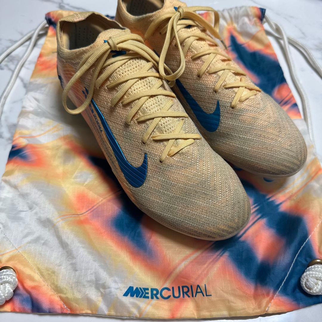 Nike Mercurial サッカーシューズ ベージュ/青