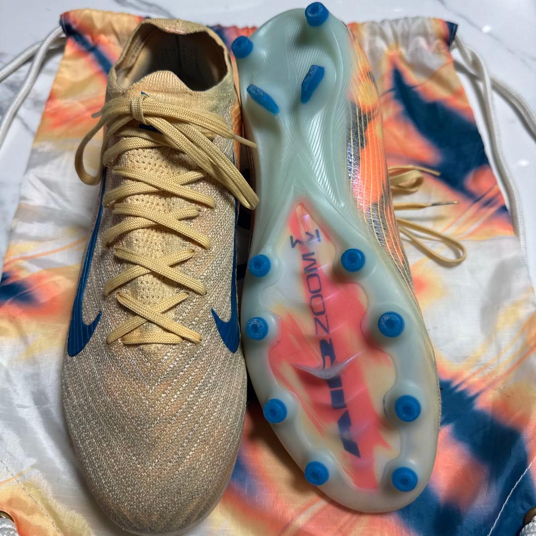 Nike Mercurial サッカーシューズ ベージュ/青