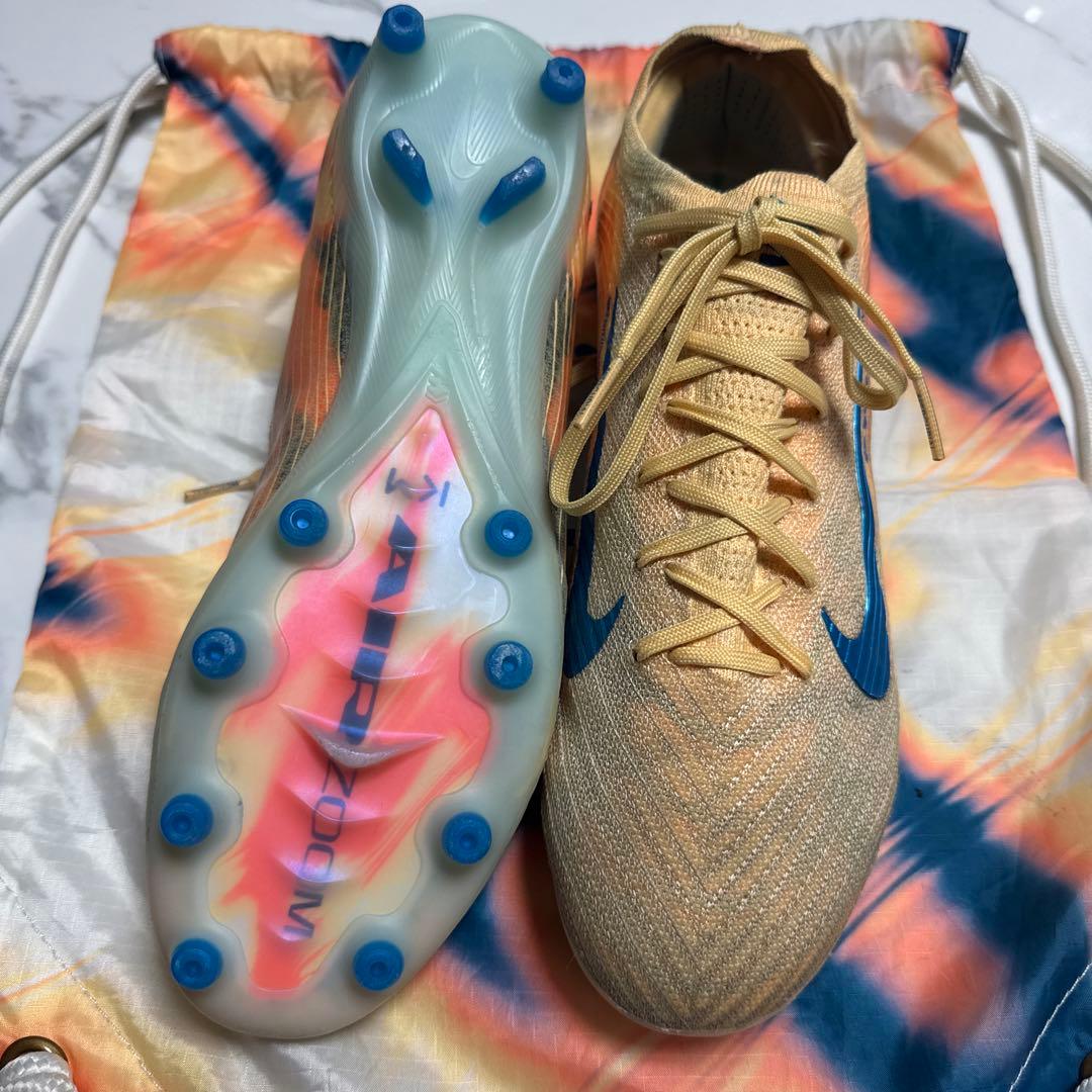 Nike Mercurial サッカーシューズ ベージュ/青