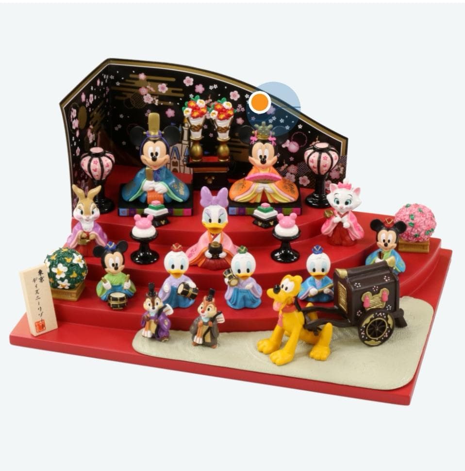 新品 未使用 2026年 ディズニーリゾート ひな人形 13キャラ飾り ひな祭り