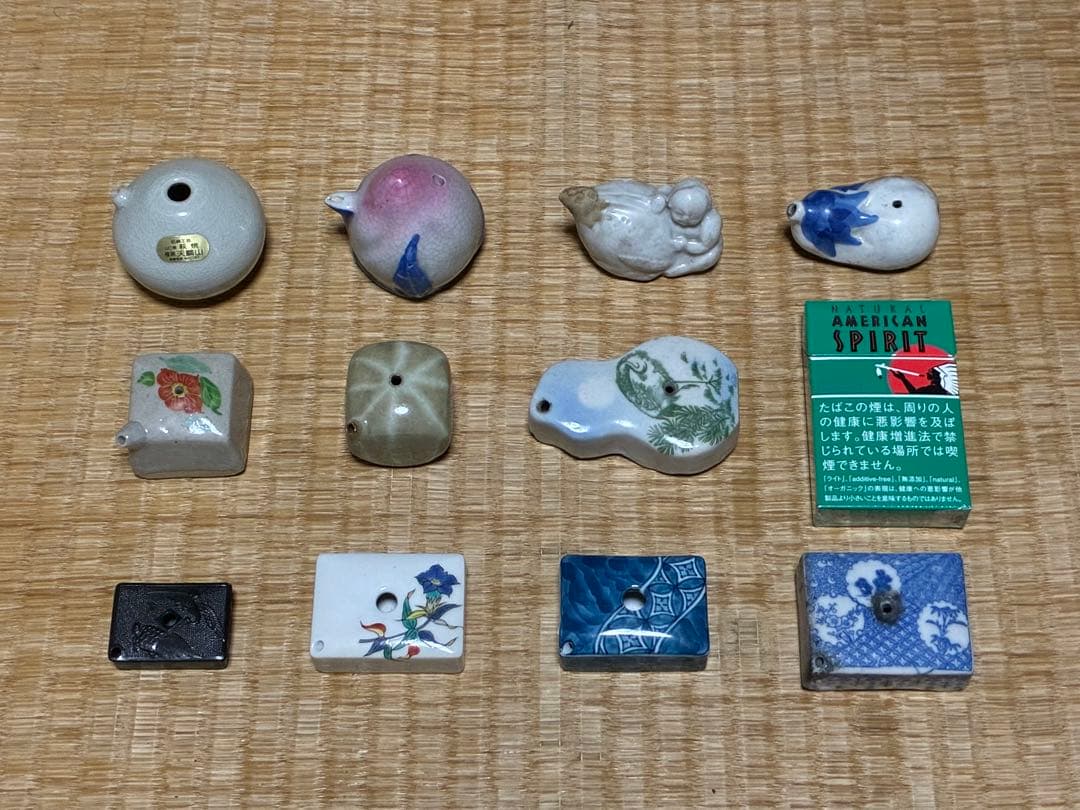 茶道具 陶器の水滴 と 金属の水滴 11点 まとめて