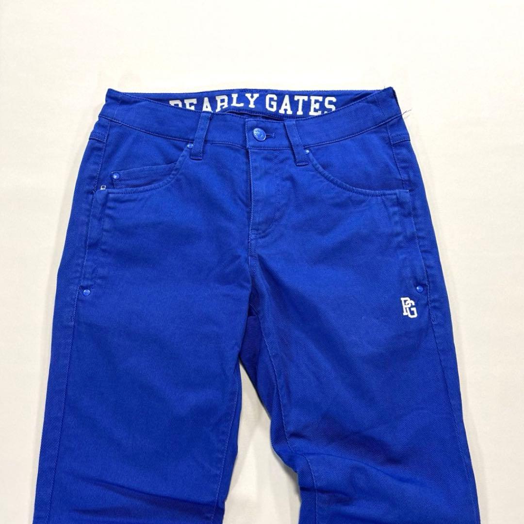 パーリーゲイツ　ロングパンツ　ブルー　00/SS オールシーズン　レディース