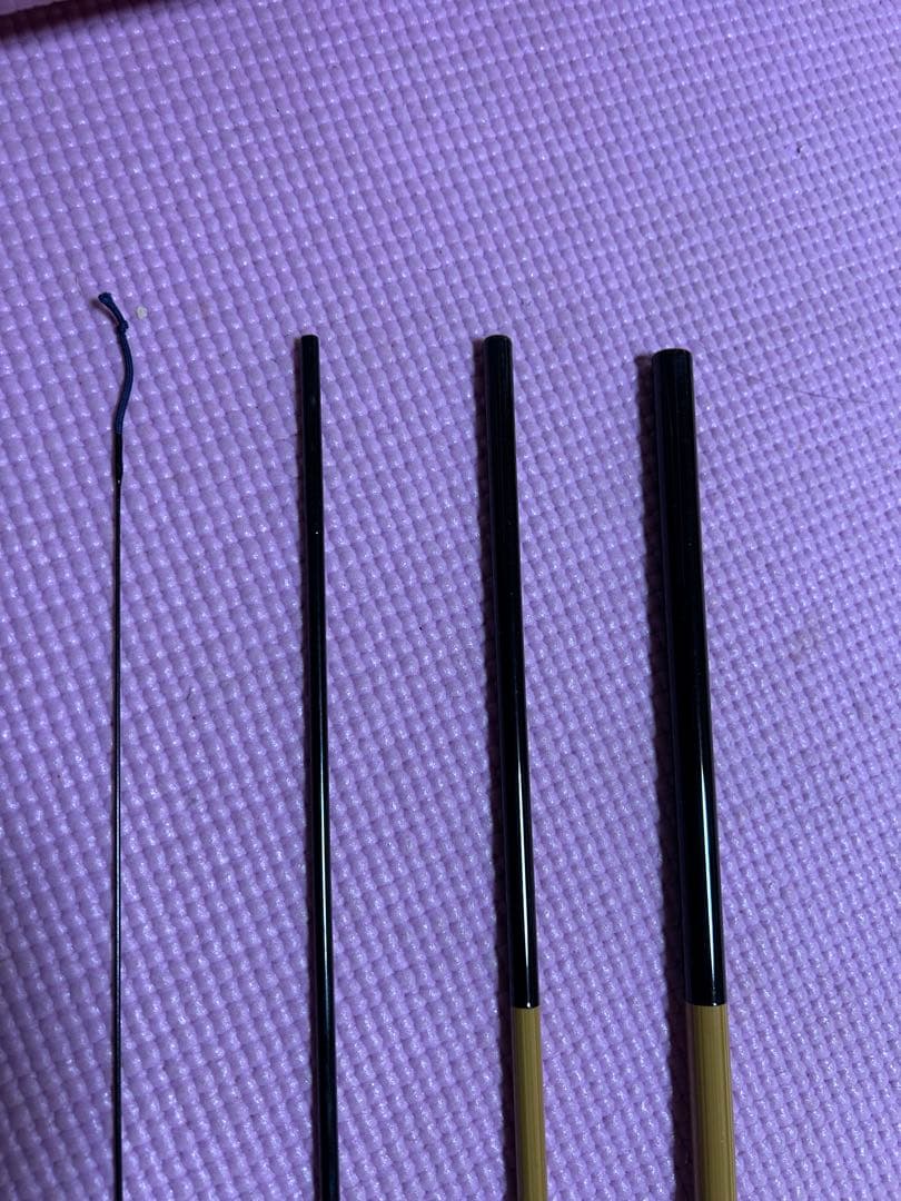 ヘラブナ竿 4継　並継　黒心竿　11尺