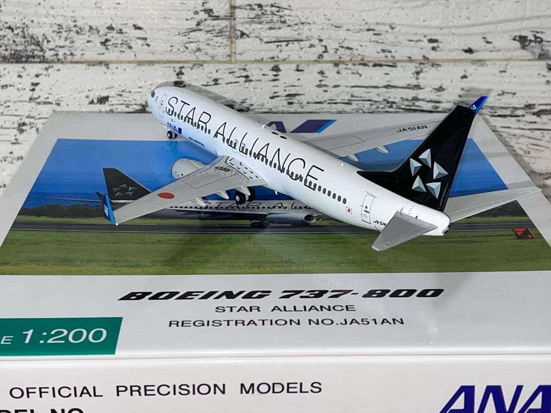 [美品]B737-800 1/200 JA51AN ANAスターアライアンス塗装