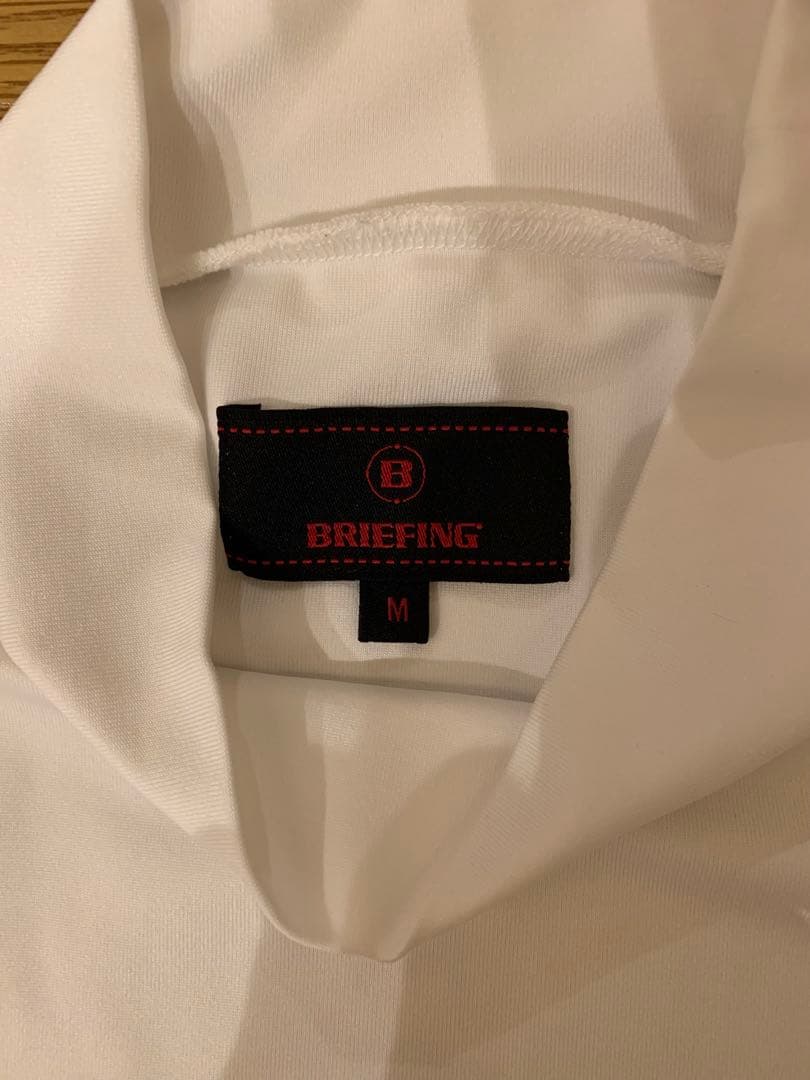 BRIEFING GOLF ブリーフィング ゴルフ 半袖 モックシャツ 白 M
