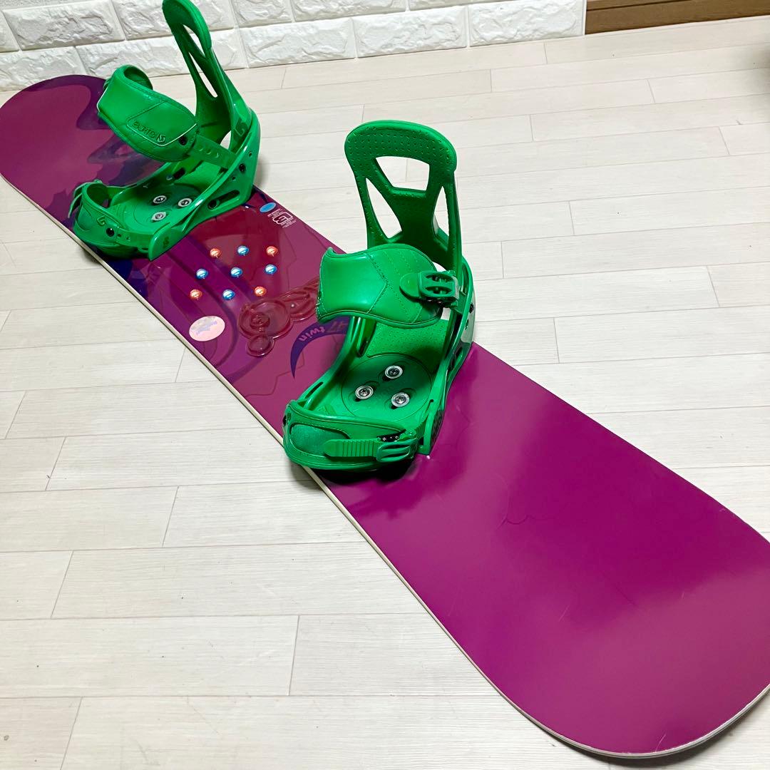 バック付/BURTON TWINバートンスノーボード147cmバインディングM