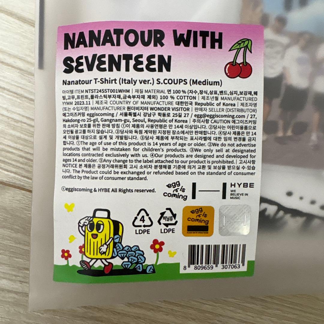 SEVENTEEN ナナツアー Tシャツ エスクプス Mサイズ　NANAツアー