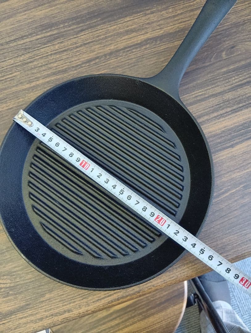 南部鉄器 グリルパン 24cm穴付きハンドル