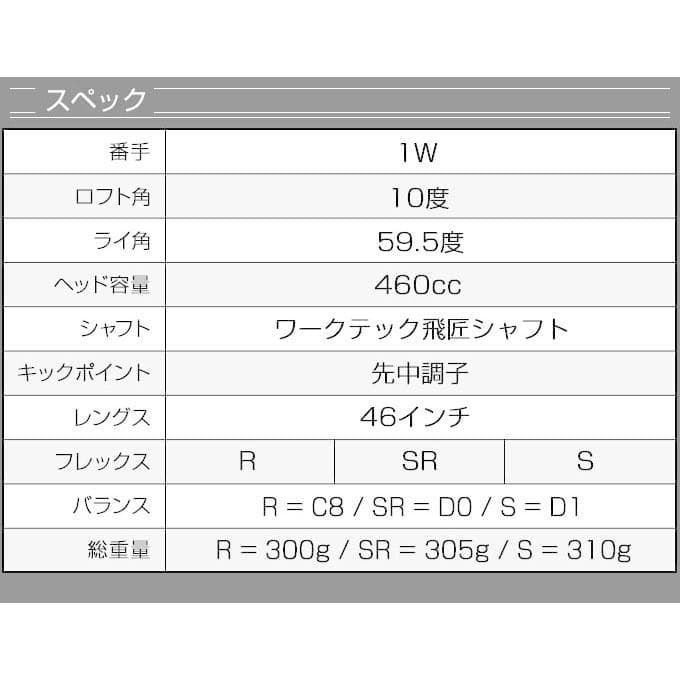左 新品 高反発ダイナミクスプレステージ　 三菱ワークテック飛匠シャフト