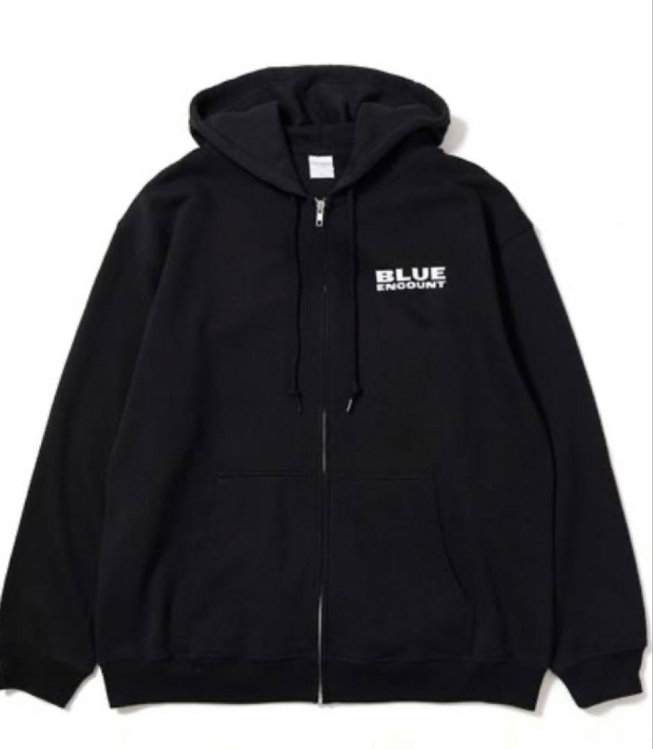 BLUE ENCOUNT フルジップパーカー(黒) 送料込み