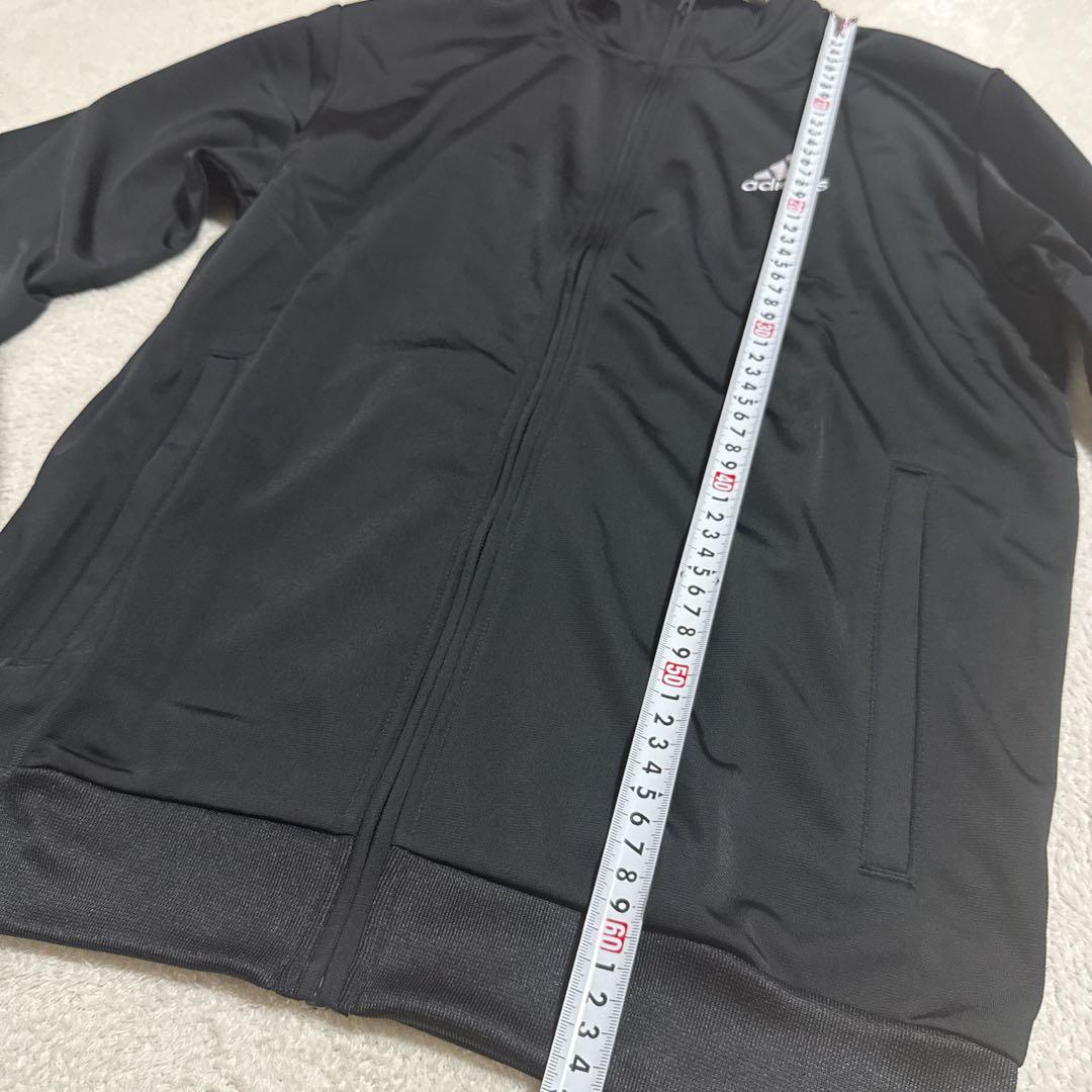 新品adidasメンズパンツロゴ　ジャージ上下セット黒Mサイズ長袖スポーツウェア