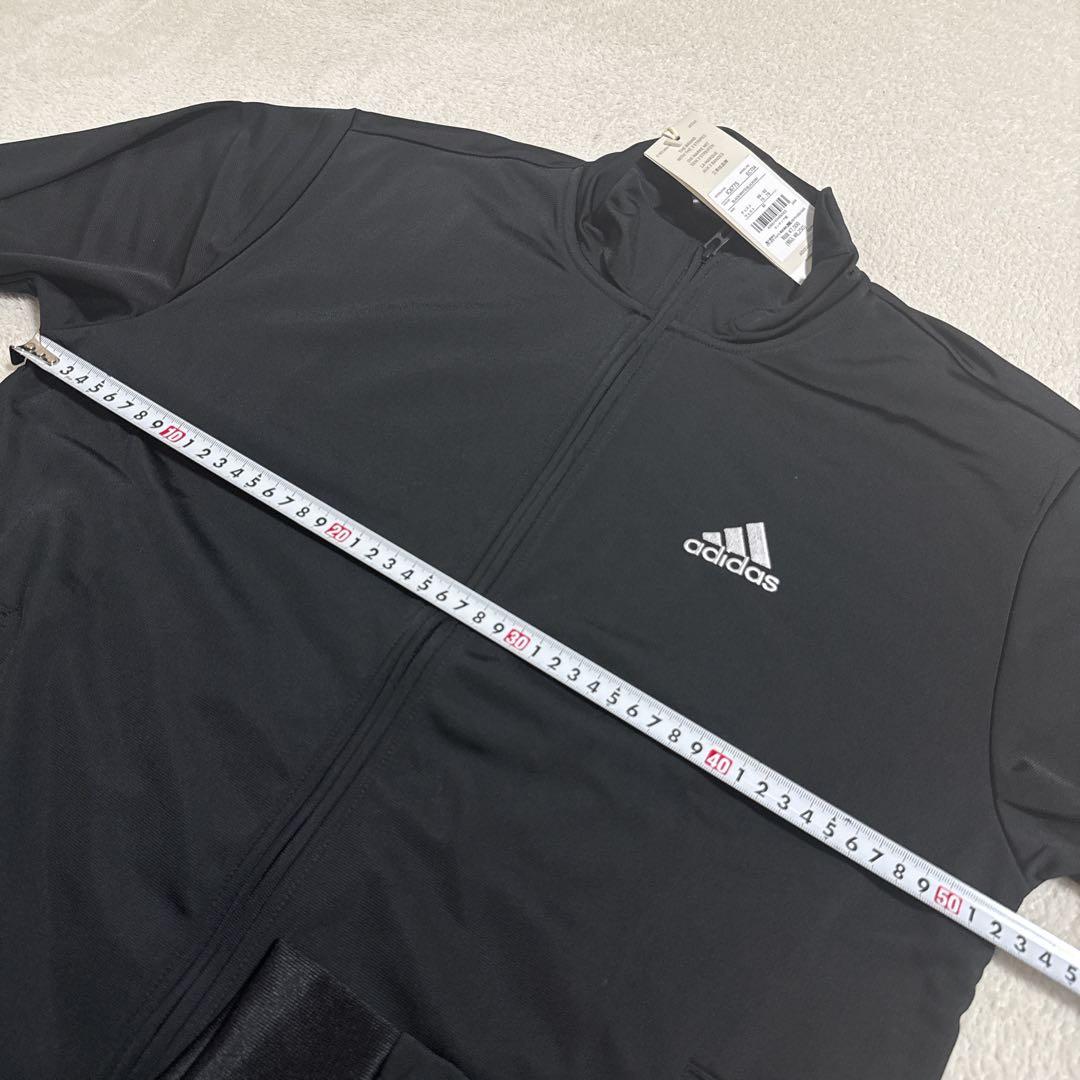 新品adidasメンズパンツロゴ　ジャージ上下セット黒Mサイズ長袖スポーツウェア