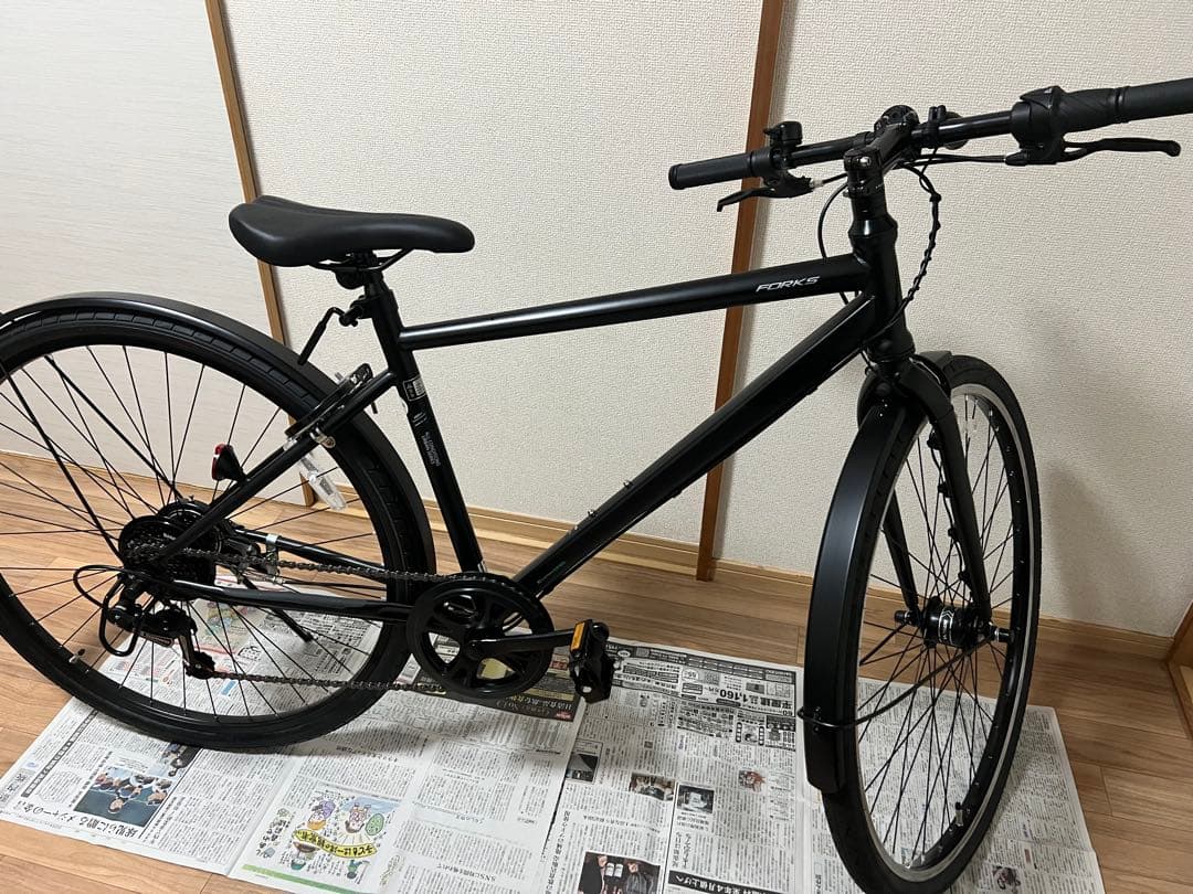 【新品】ブラック アルミニウム 700C ロードバイクフレーム460 愛知県内