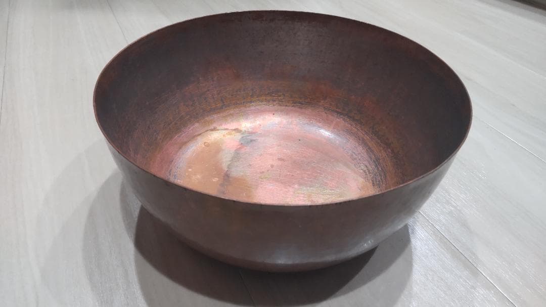 やっとこ鍋 純銅（直径24cm・高さ 10cm・重さ1.2kg）