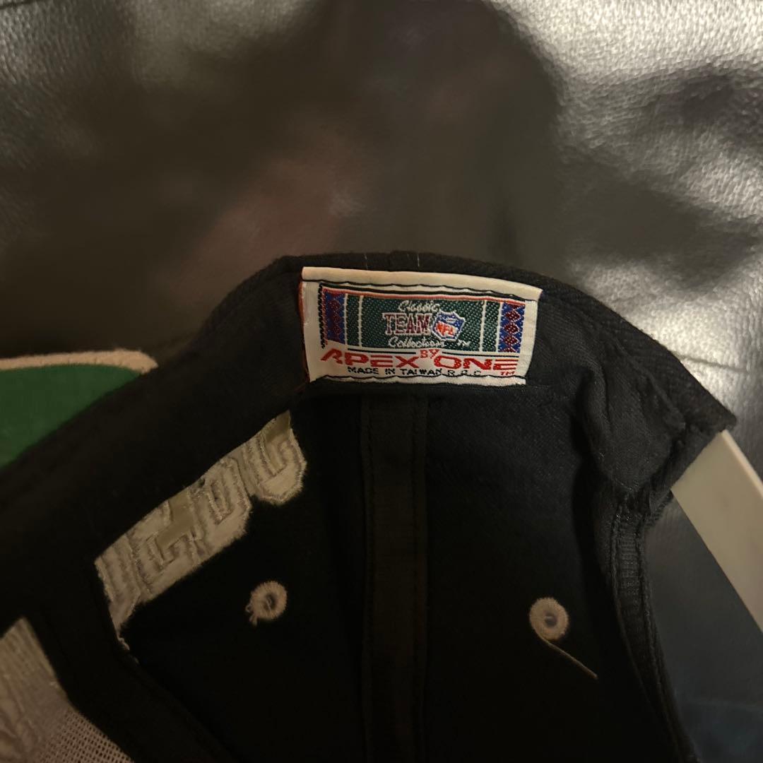 90s ビンテージ Old Raiders キャップ Apex One 黒/灰色