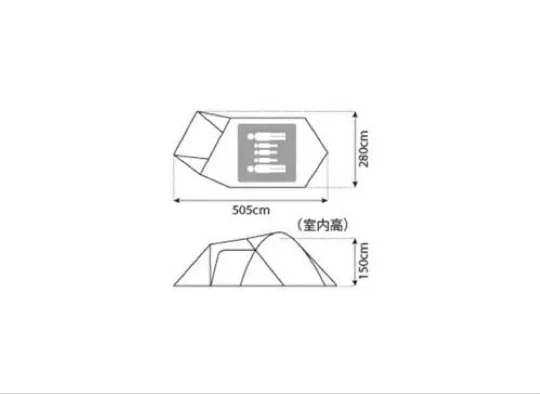 スノーピーク　テント　アメニティドームＭ　マットシートセット　ペグ8本　キャンプ