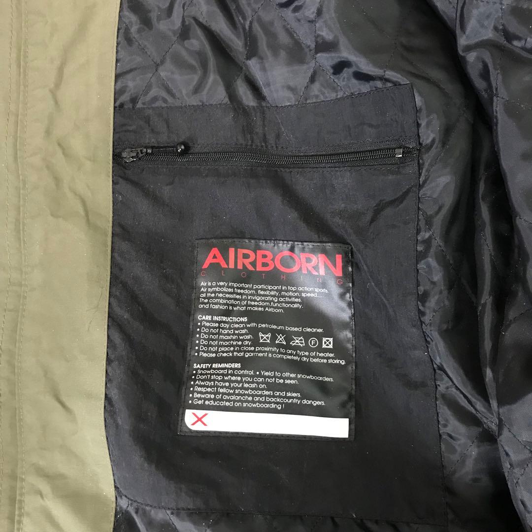 AIRBORN ナイロンジャケット　スノーウェア　ビッグサイズ　アースカラー　L