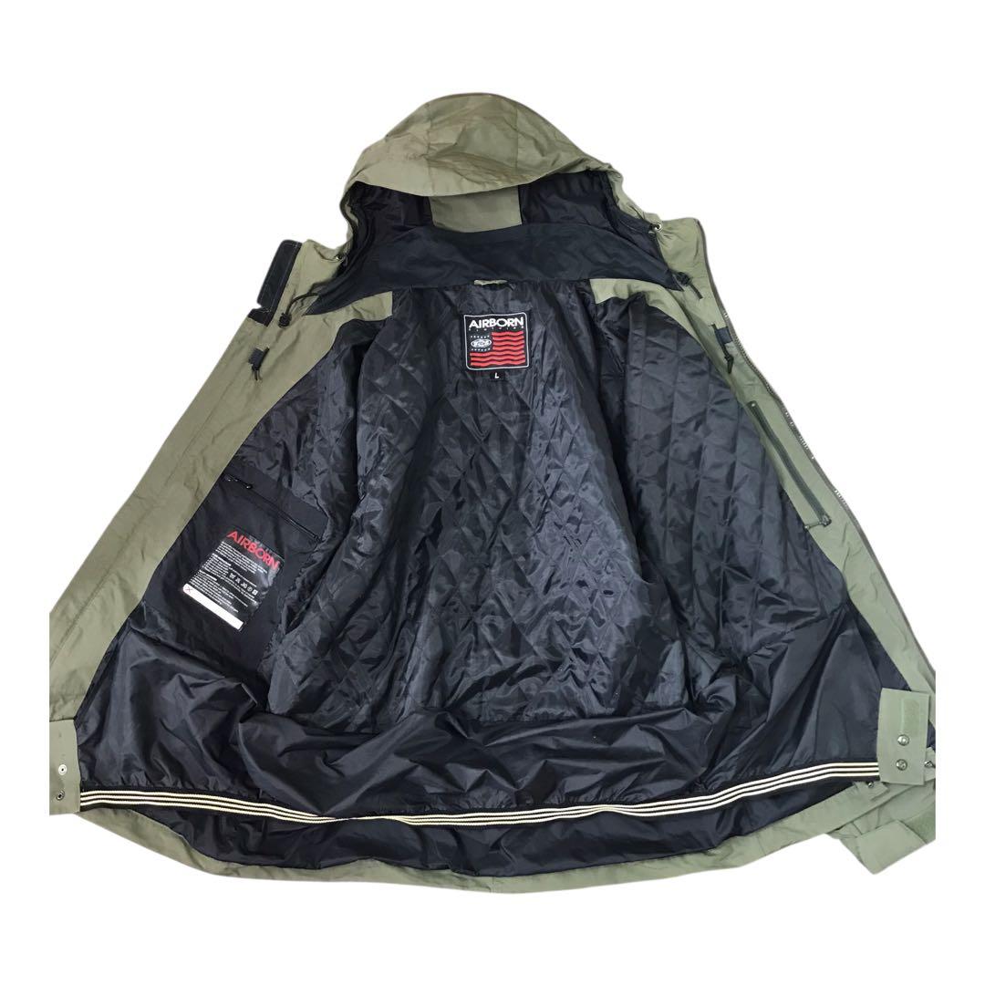 AIRBORN ナイロンジャケット　スノーウェア　ビッグサイズ　アースカラー　L