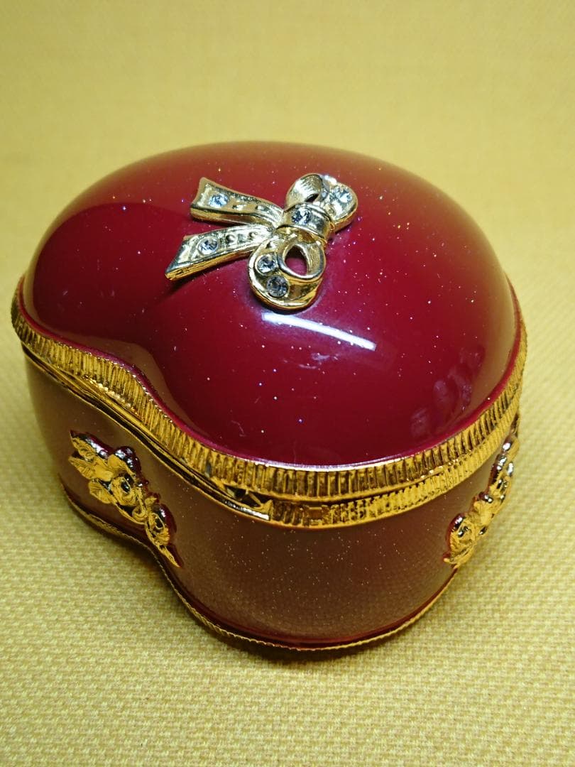 【美品】オルゴール　ジュエリーボックス　金属　置物　工芸品　美術品　A1498