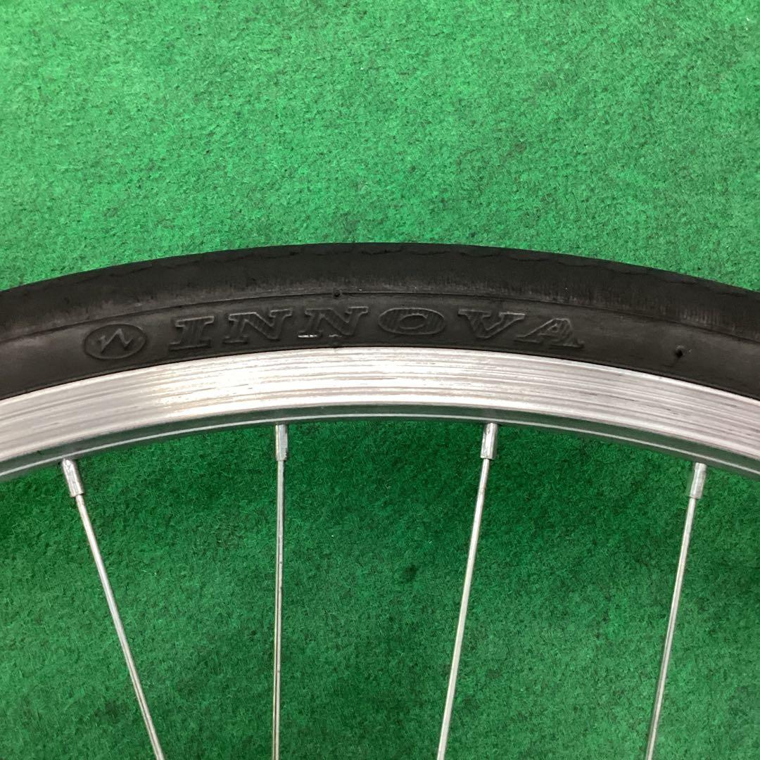 アルミホイール　26インチ　前輪　タイヤ付き　ハブダイナモ ミツバ　J2端子