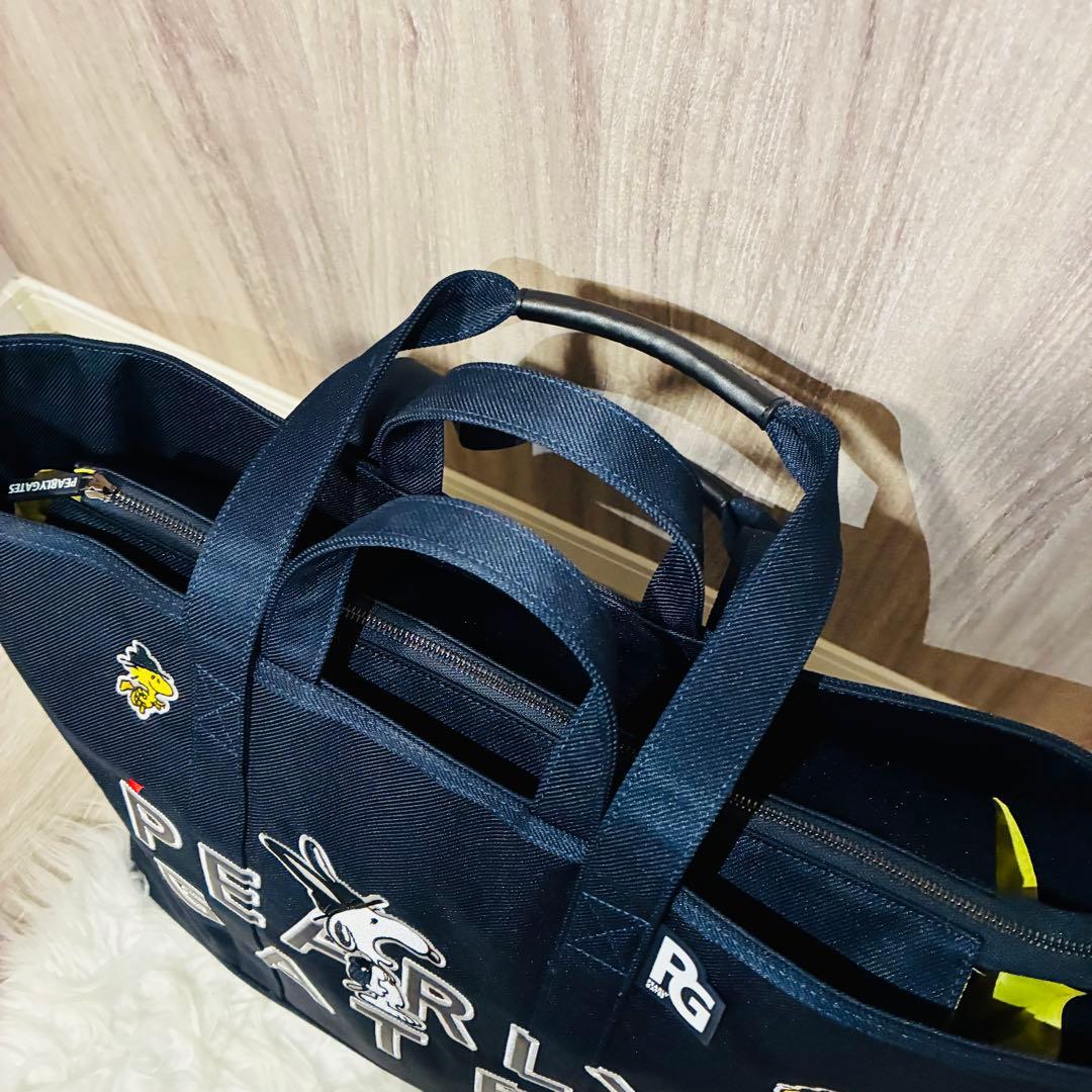新品未使用　パーリーゲイツ　スヌーピー　ロッカーバッグ　総柄　付属品セット　PG