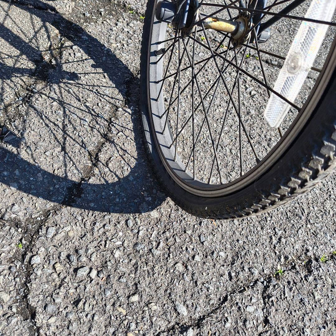 電動アシスト自転車 シティタイプ ブルー 前バスケット付き