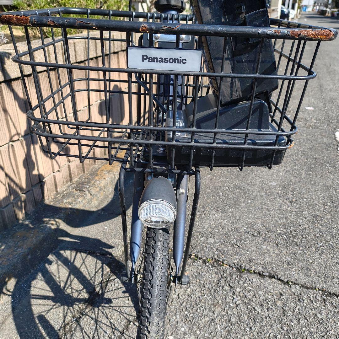 電動アシスト自転車 シティタイプ ブルー 前バスケット付き