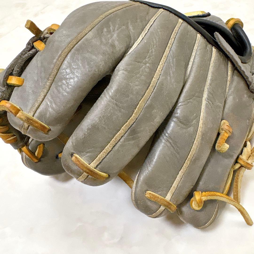 ⚾️ミツワタイガー　一般軟式　内野手グローブ 　右投げ　グレー