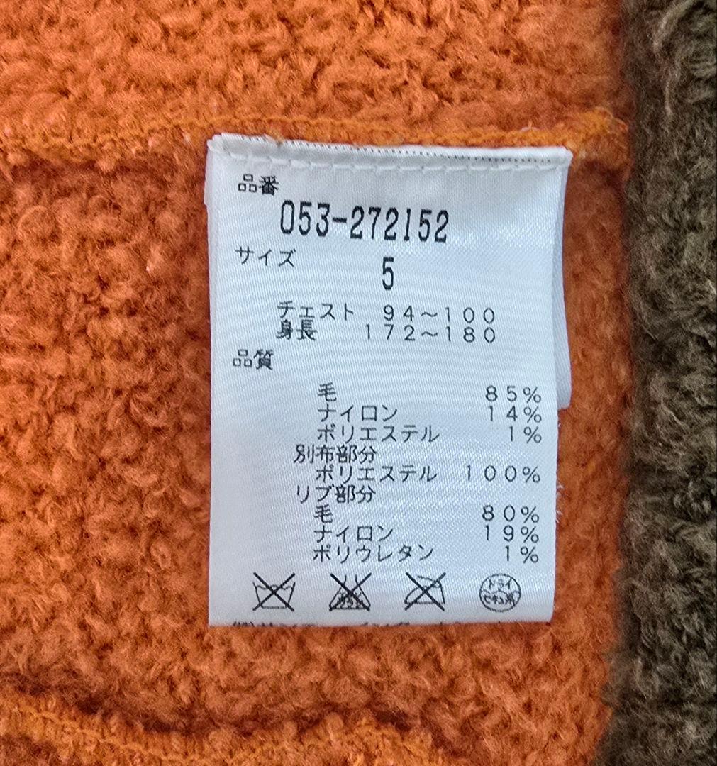 【パーリーゲイツ】フルジップセーター　オレンジ　5サイズ