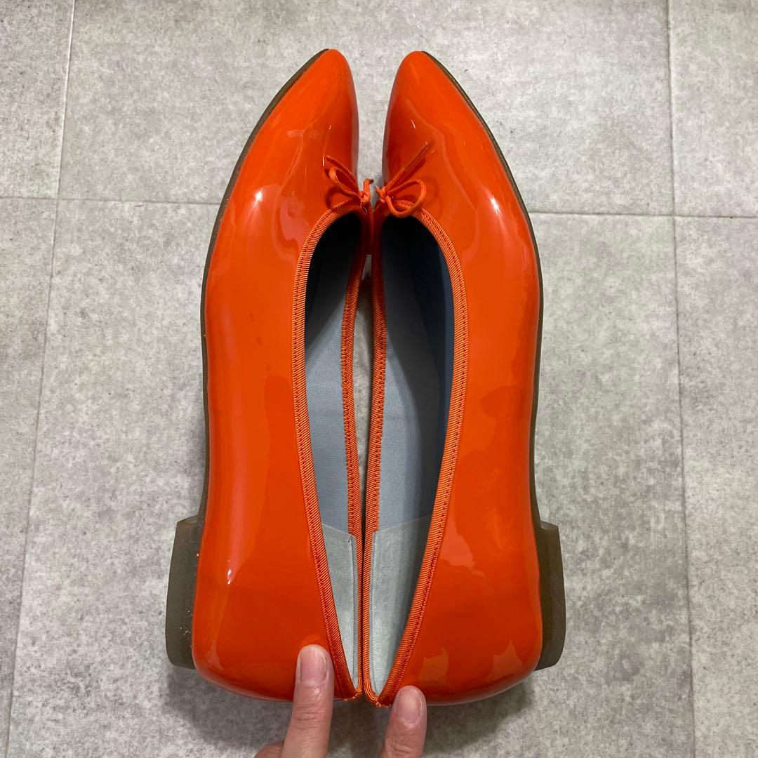 Emma Frances　エマフランシス　バレエシューズ　オレンジ　25センチ